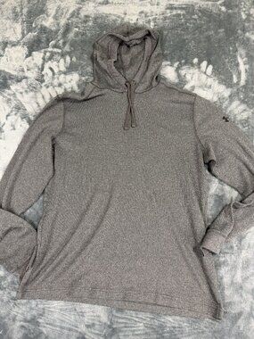 Under Armour Mens Gray Loose Fit Hooded Sweatshirt L
